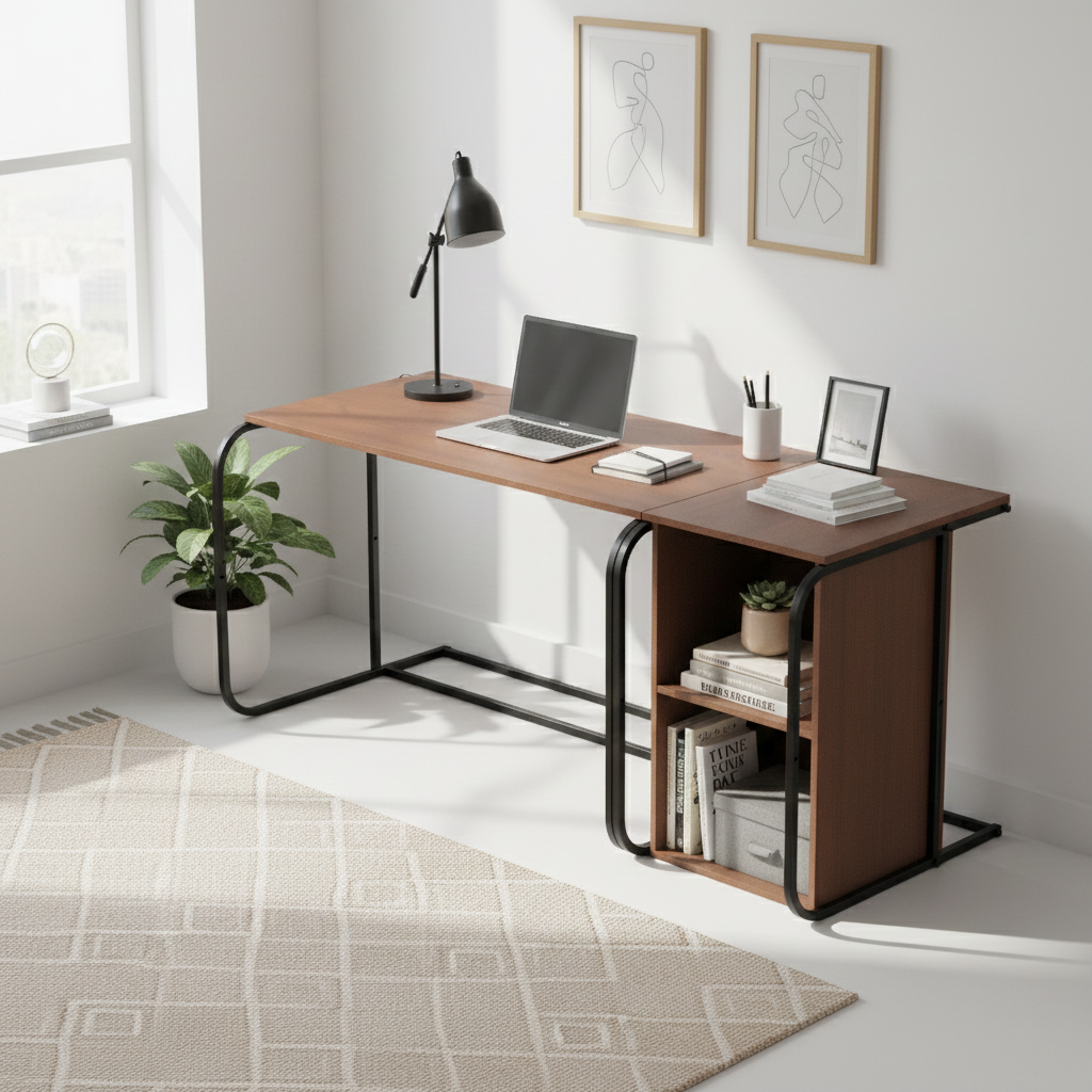 Swift Desk With Cabinet -SD2-BB