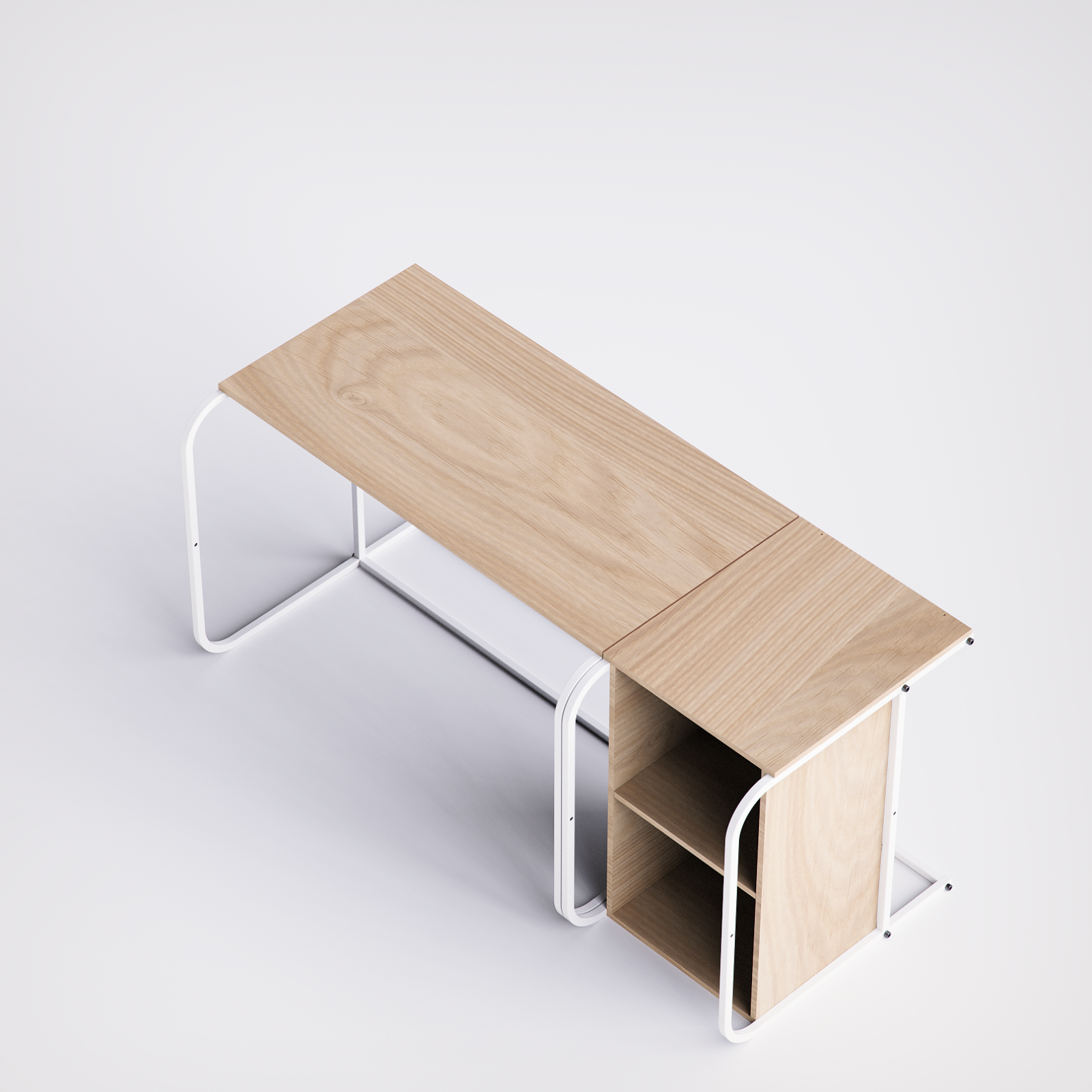 Swift Desk With Cabinet -SD2-WN