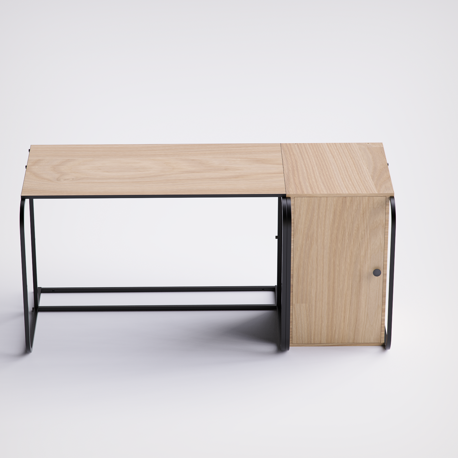 Swift Desk With Door Cabinet -SD5-BN