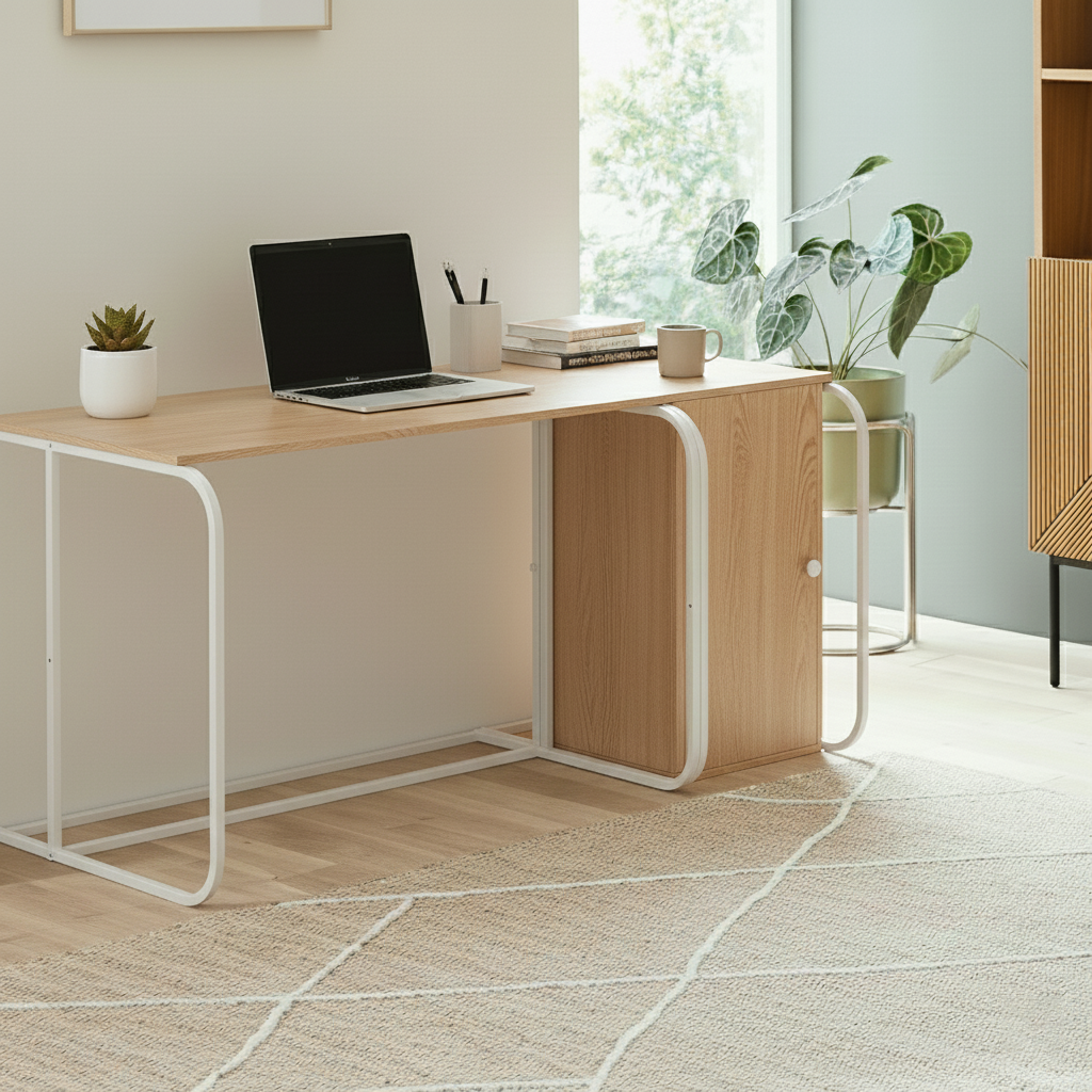 Swift Desk With Door Cabinet -SD5-WN