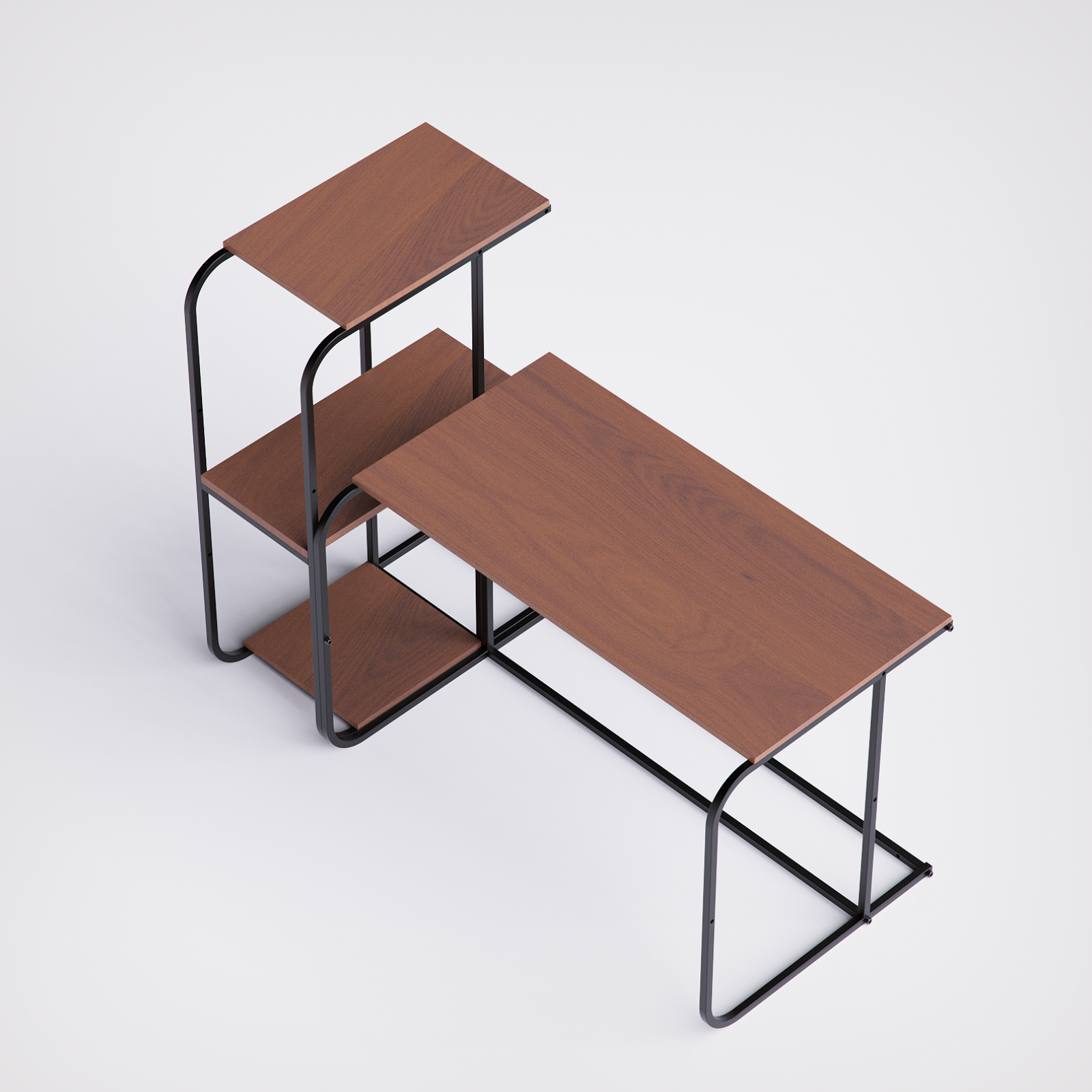 Swift Desk With High Shelving -SD3-BB