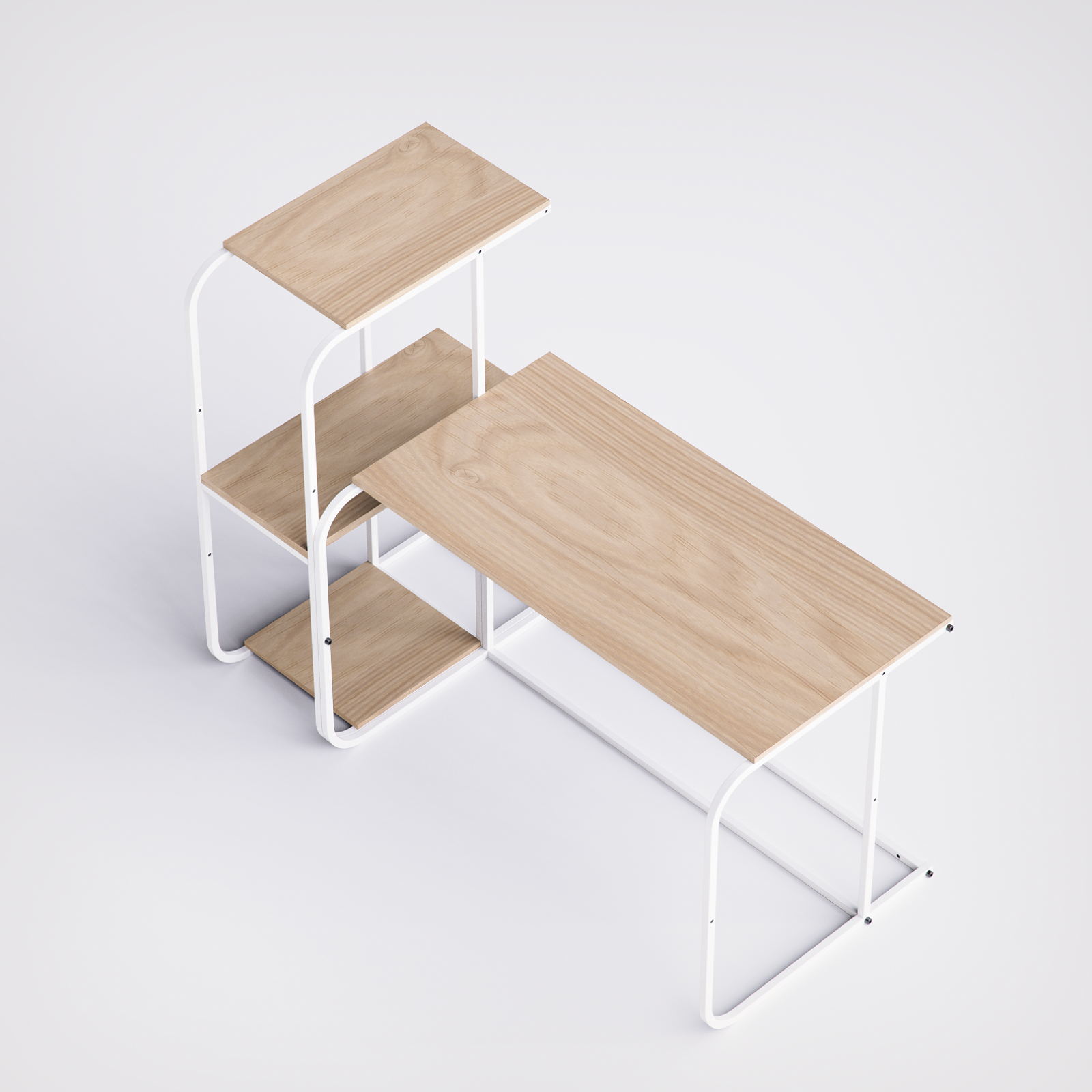 Swift Desk With High Shelving -SD3-WN